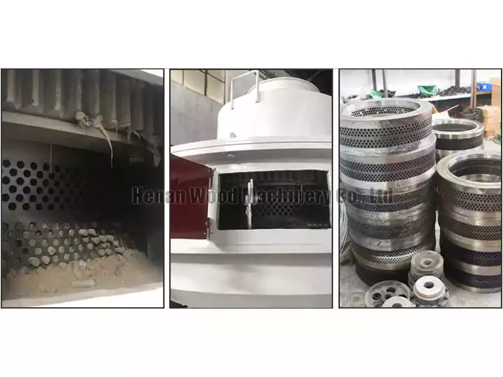 Детали машины для производства пеллет из биомассы